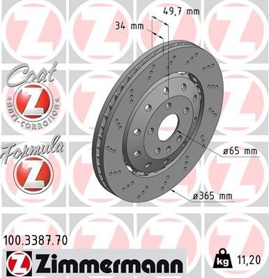 Zimmermann bremsscheibe - zimmermann,